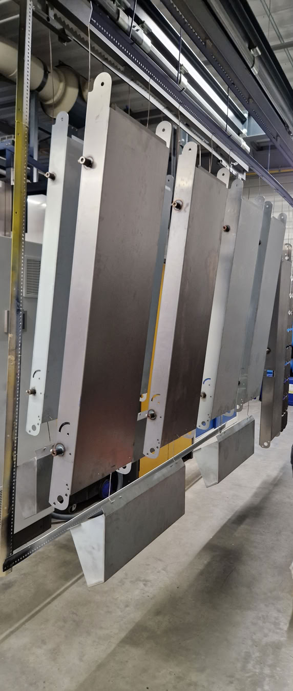 Photographie En Niveaux De Gris Des échafaudages